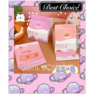 Hộp giấy note bình sữa cute