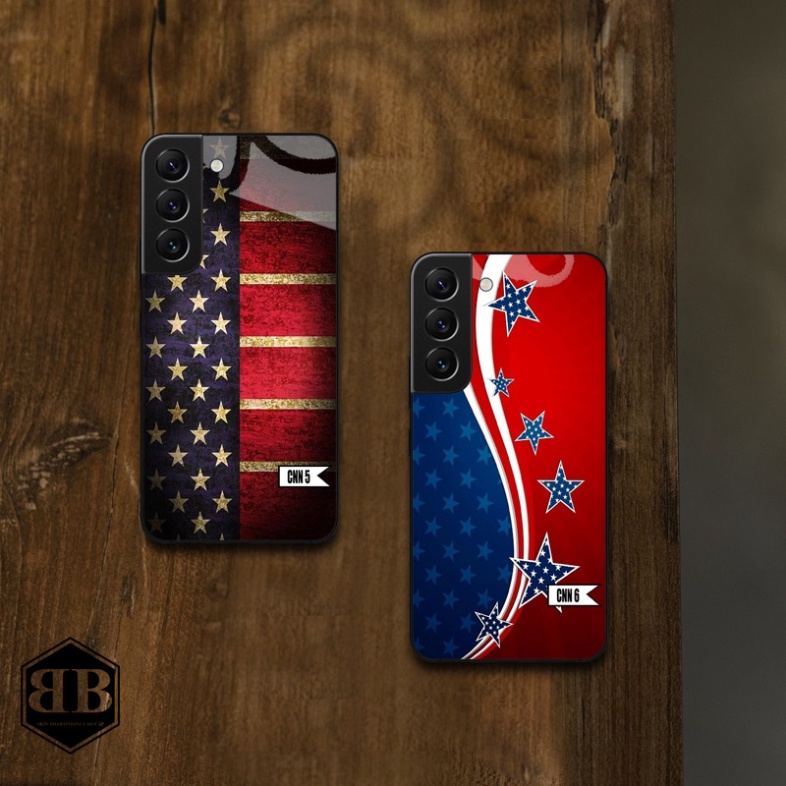 Ốp lưng kính cường lực Samsung Galaxy S22 / S22 Plus in hình theo yêu cầu