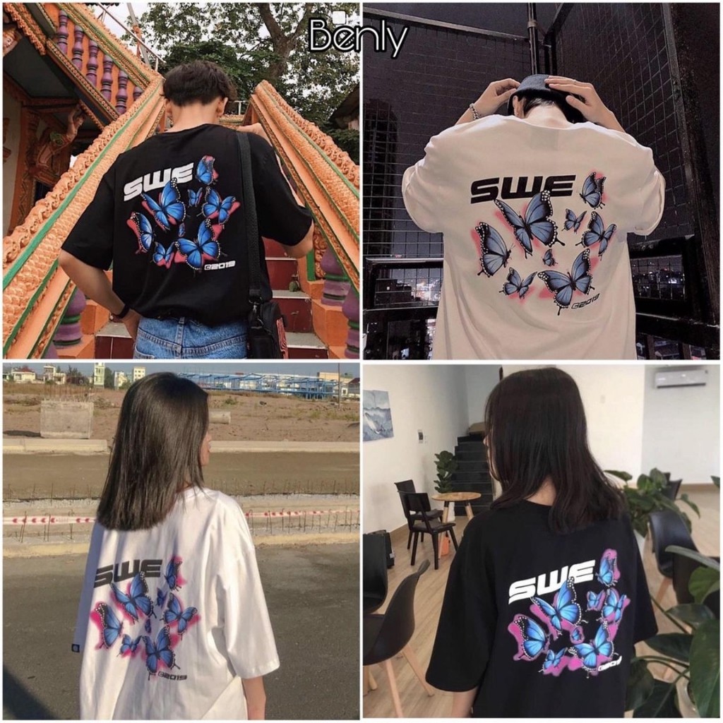 Áo Thun SWE BƯỚM Unisex Freeship