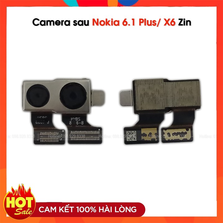 Camera sau Nokia 6.1 Plus / X6 Zin - Linh kiện Cam sau bóc máy của điện thoại Nokia