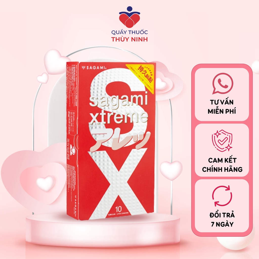 Bao cao su Sagami Feel Long bcs gai nhỏ hộp 10 chiếc