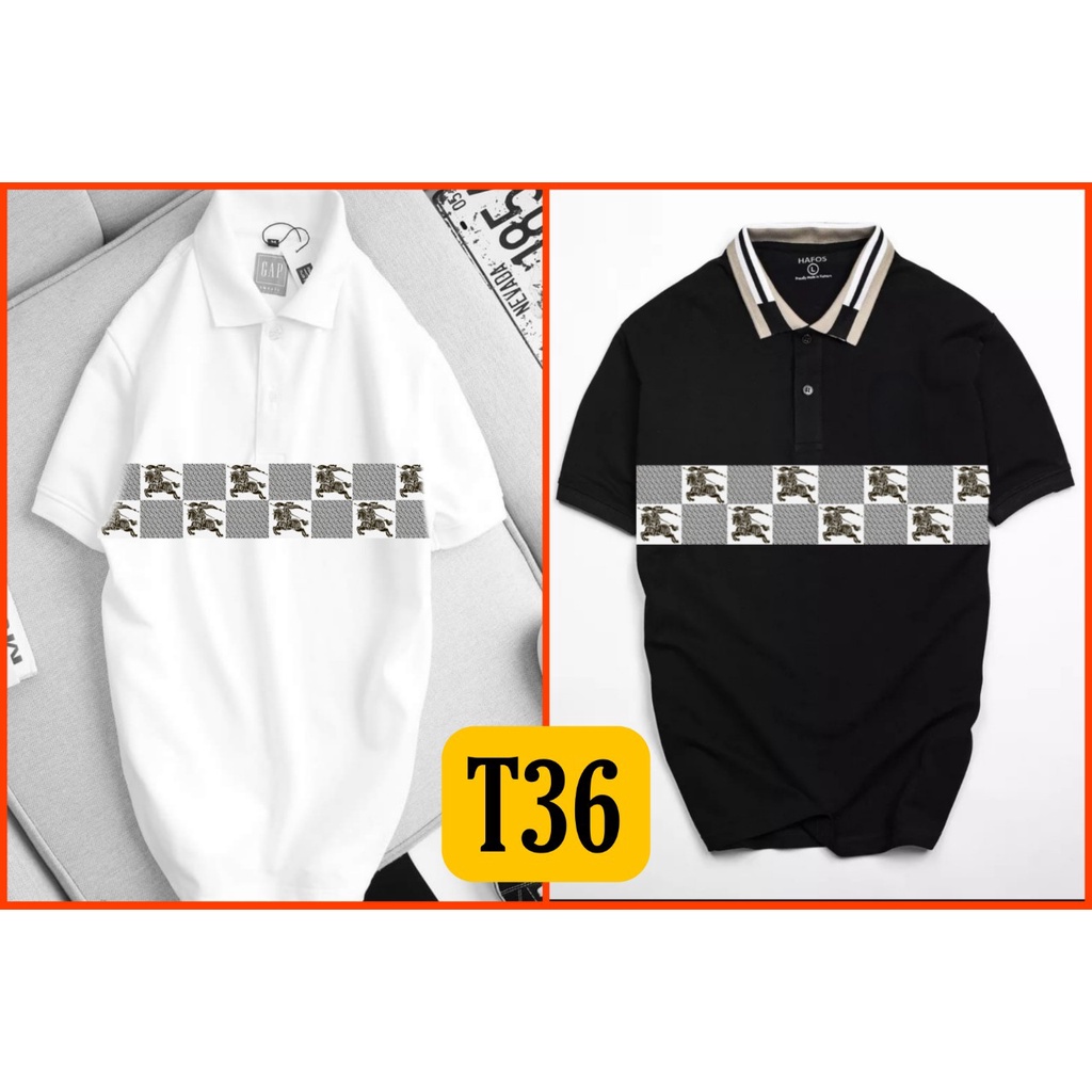 ÁO THUN POLO UNISEX NAM NỮ HOẠ TIẾT CARO NGỰA CHIẾN