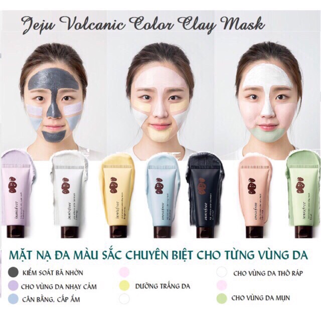 Mặt nạ Innisfree Jeju Volcanic Color Clay Mask