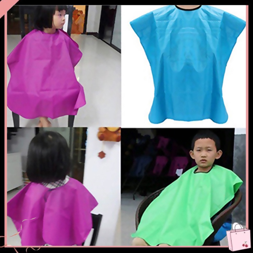Áo Choàng Cắt Tóc Chống Thấm Nước Thân Thiện Với Làn Da Dành Cho Trẻ Em