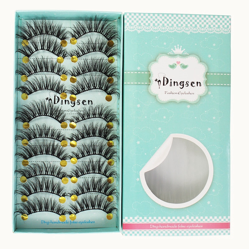 [Hàng mới về] Set 10 cặp lông mi giả 3d dày dài tự nhiên