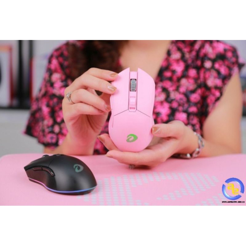 Chuột máy tính Gaming Dareu EM901 RGB WIRELESS Pink Switch (Phiên bản nâng cấp EM905 Pro) - Bảo hành 24 tháng chính hãng