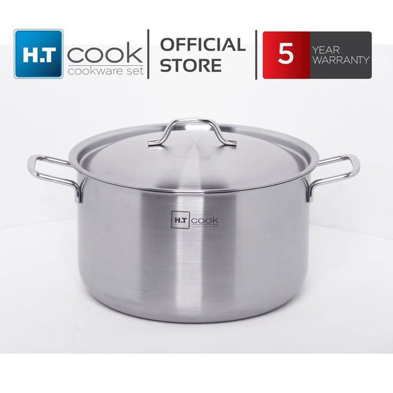 NỒI LUỘC GÀ INOX 430 BẾP TỪ 1 ĐÁY HT COOK