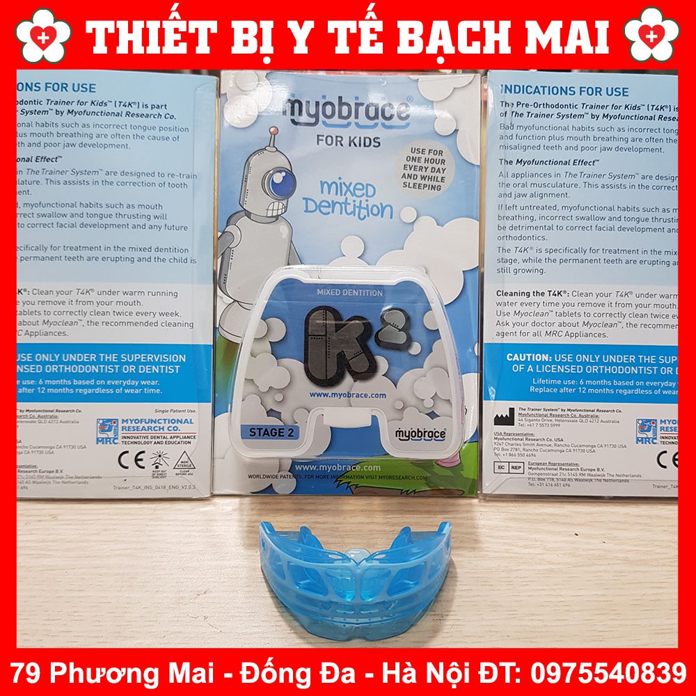 Hàm Chỉnh Răng Tại Nhà Trainer Myobrace For Kids K2 Cho Răng Hô, Vâu (Tuổi 10-15)