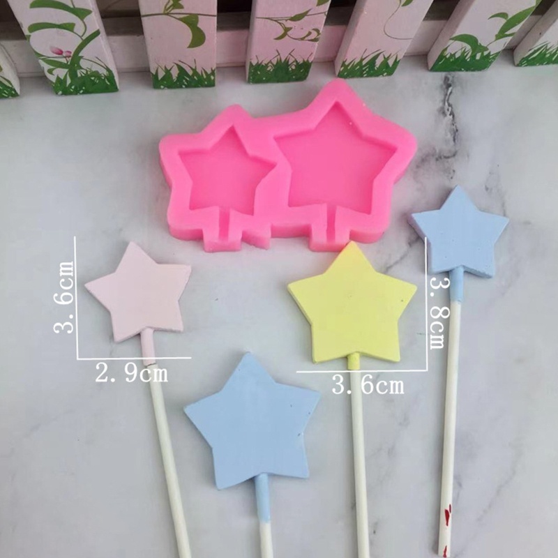 Khuôn Làm Kẹo Mút / Sô Cô La / Mặt Trăng / Ngôi Sao Chịu