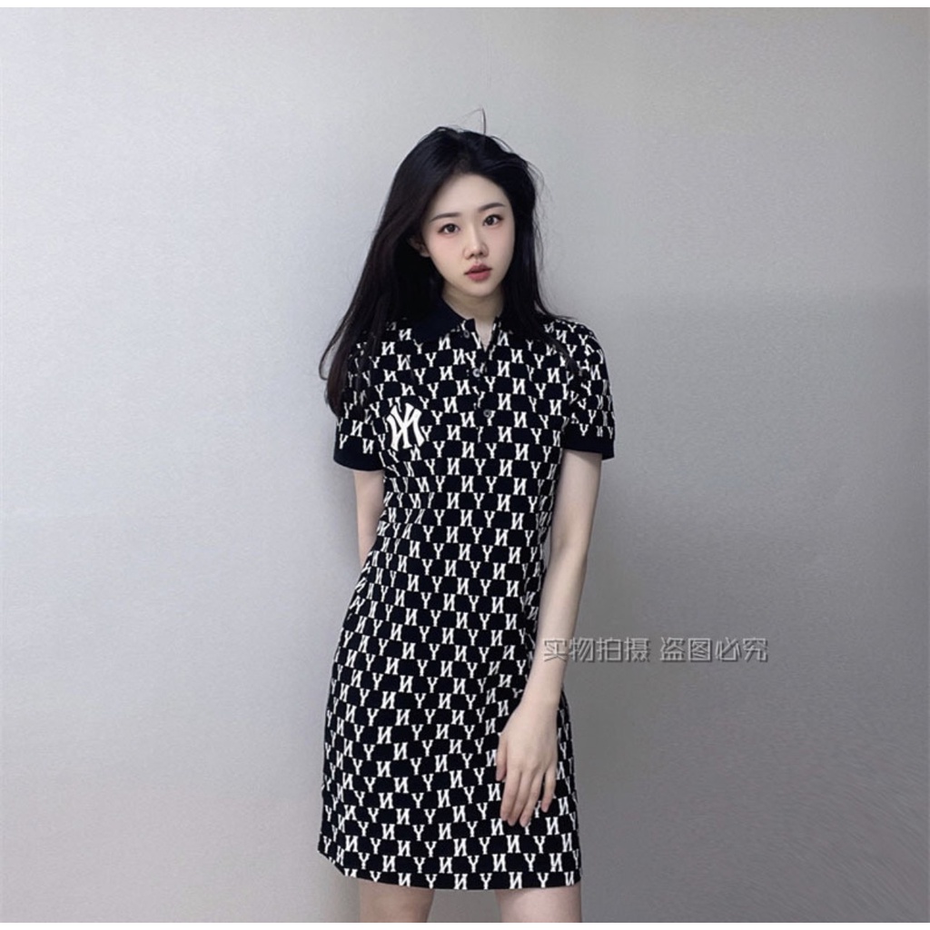 ĐẦM POLO NỮ CỔ TRỤ TAY NGẮN HOẠ TIẾT LOGO NHÍ SÀNH ĐIỆU - CAM KẾT CHẤT LƯỢNG