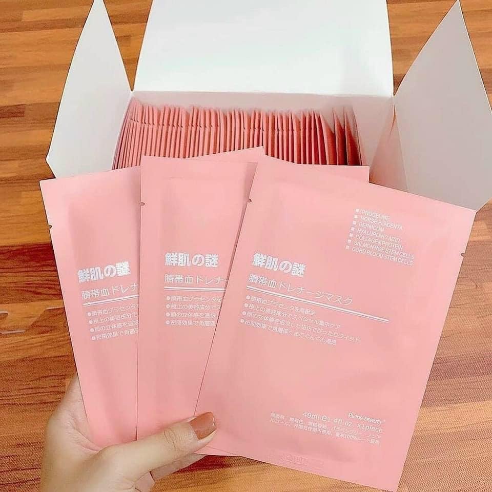 Hộp 50 miếng mặt nạ nhau thai cừu Nhật Bản hàng loại 1