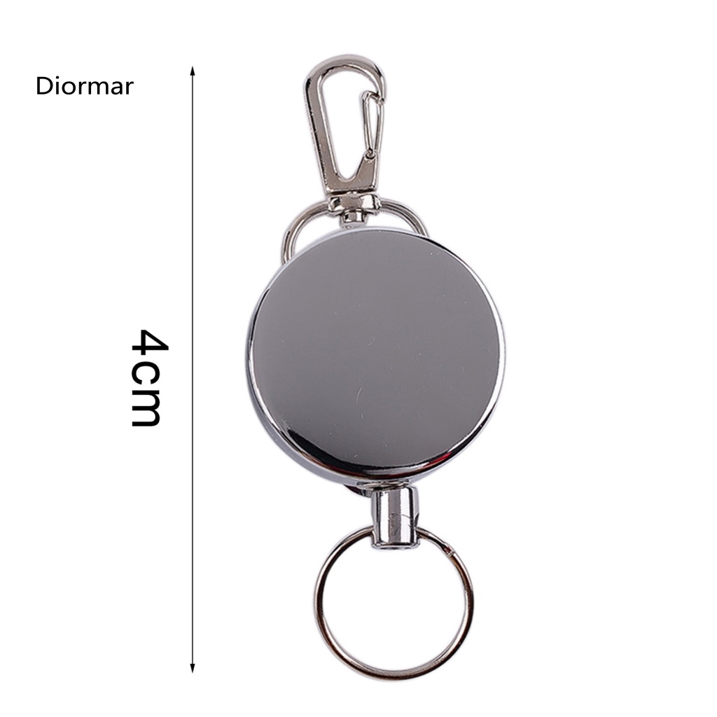 Móc Khóa Dây Kim Loại 4cm Có Thể Thu Gọn Chống Thất Lạc Cho Leo Núi