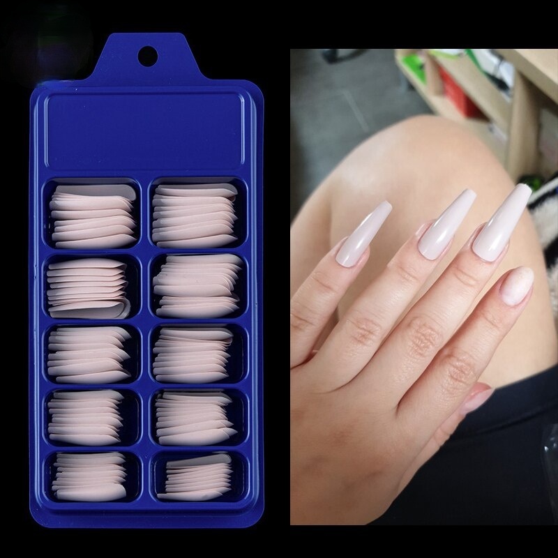 Set of 100 fake nails that cover the entire European and American style for unique decoration