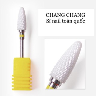 Đầu mài sứ, mài mịn móng tay nail.