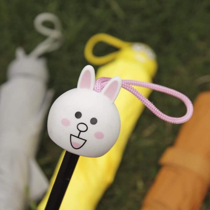 Ô gấp gọn kiểu hoạt hình cute tán rộng 98cm |Dù đi mưa