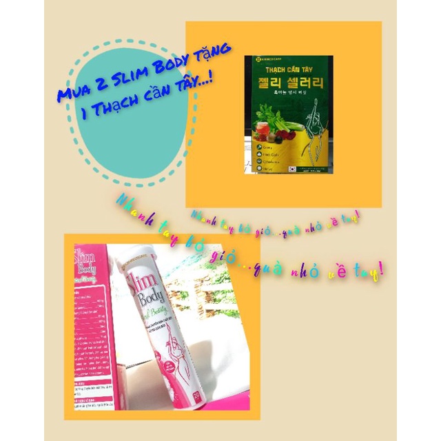 20 Viên Sủi SLIM BODY GIẢM CÂN AN TOÀN - CẤP TỐC - GIẢM NGAY 7-10KG SAU 1 LIỆU TRÌNH 4 HỘP