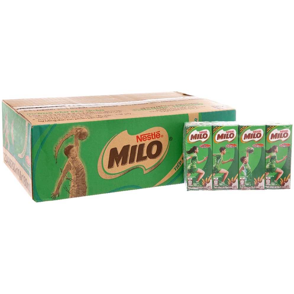 [HSD T12-2022] Thùng 48 Hộp Sữa lúa mạch Milo Active Go 180ml