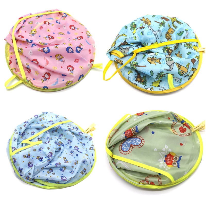 Áo choàng cắt tóc cho bé giúp không dính tóc lên người, Vải dù trùm cắt tóc cho trẻ hứng tóc vụn dễ vệ sinh