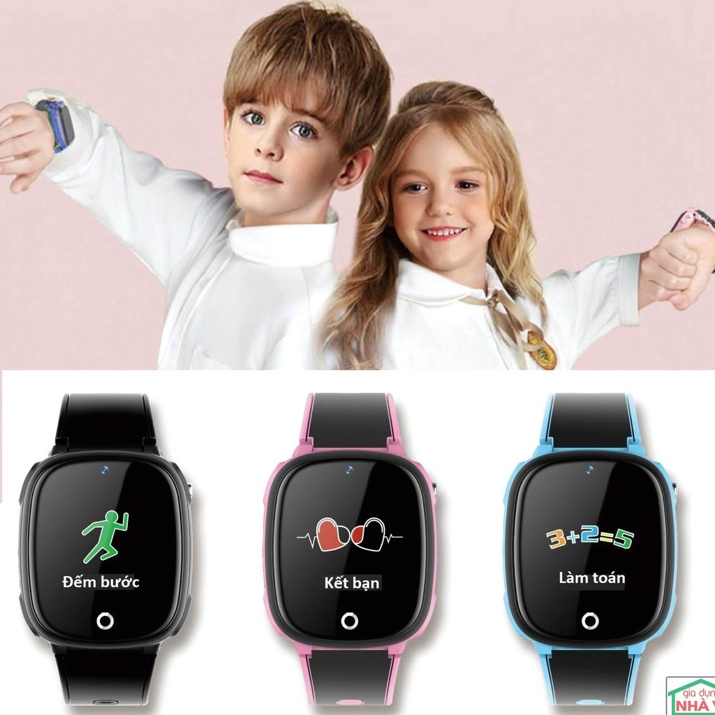 Đồng Hồ Thông Minh Trẻ Em Chống Nước - HW11 Cảm Ứng - Mượt Nghe Gọi - Định Vị GPS - BẢO HÀNH ĐỔI MỚI