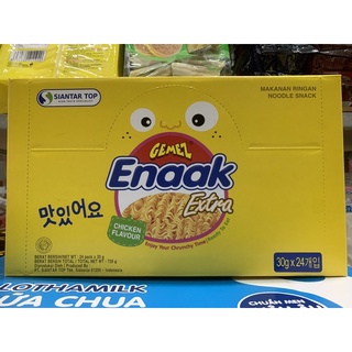 Thùng 24 gói snack enaak mì hương gà 30g