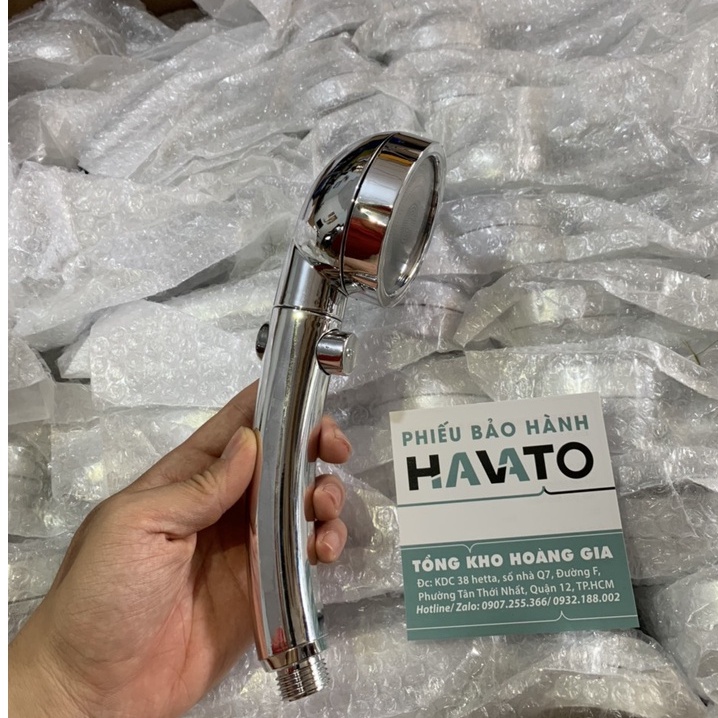 Tay sen tắm tăng áp , Vòi hoa sen tăng áp mạ Crom 3 chế độ có dây sen và đế cài