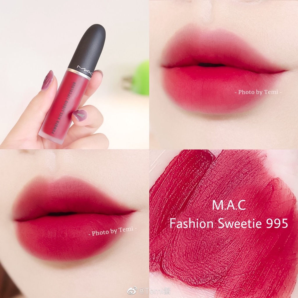 Son Mac Kem, Mac Powder Kiss Liquid Lipcolour, BST Son Kem Mac Chính Hãng Full Size 5ml