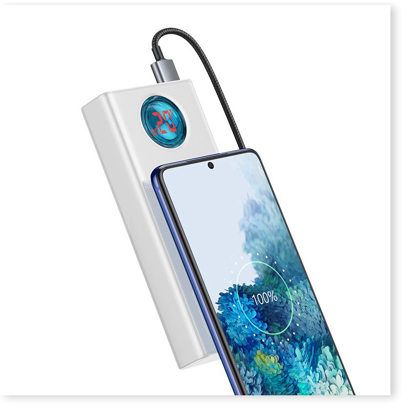 Sạc dự phòng Baseus 65W PD 30000mAh sạc nhanh dùng cho Smartphone, iPad ,Laptop Macbook