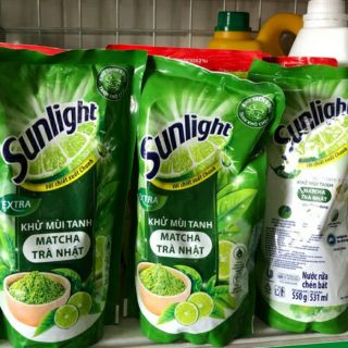 Nước rửa chén sunlight matcha trà Nhật 550ml