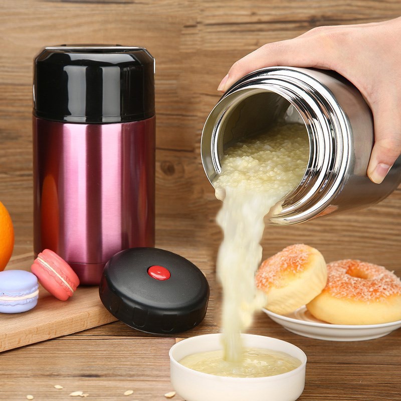 Bình ủ cháo phở dung tích 1000ml ruột inox 304