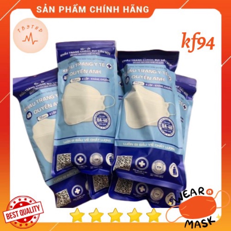 Set 50 chiếc khẩu trang kf94 Quyền Anh khẩu trang 4d con cá kháng khuẩn