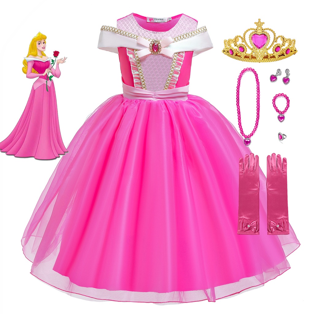 Đầm Hóa Trang Công Chúa Disney Xinh Đẹp Cho Bé Gái