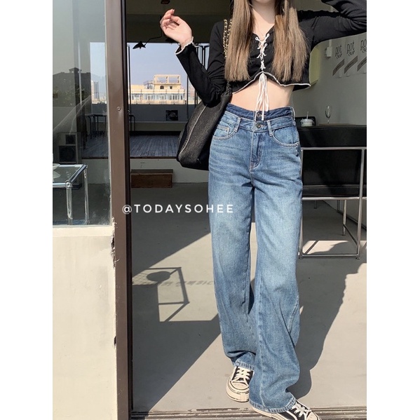 Quần jeans 2 cạp