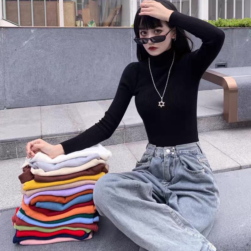 Áo Len Cổ Lọ  Quảng Châu, Áo Len Lông Thỏ Cao Cổ 5cm Cho Nữ | BigBuy360 - bigbuy360.vn