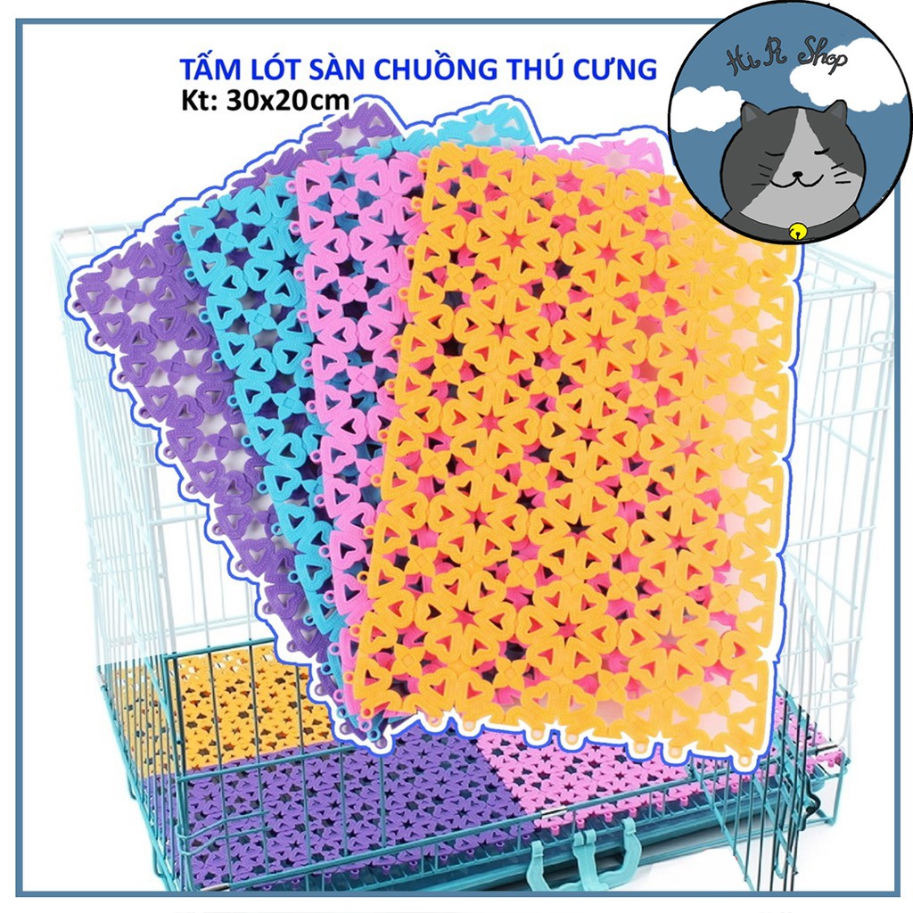 Tấm Lót Sàn Dành Thú Cưng Bằng Nhựa PVC Nhiều Màu Cỡ 20x30cm