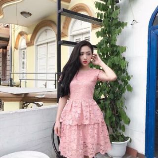 Đầm xòe 2 tầng xinh