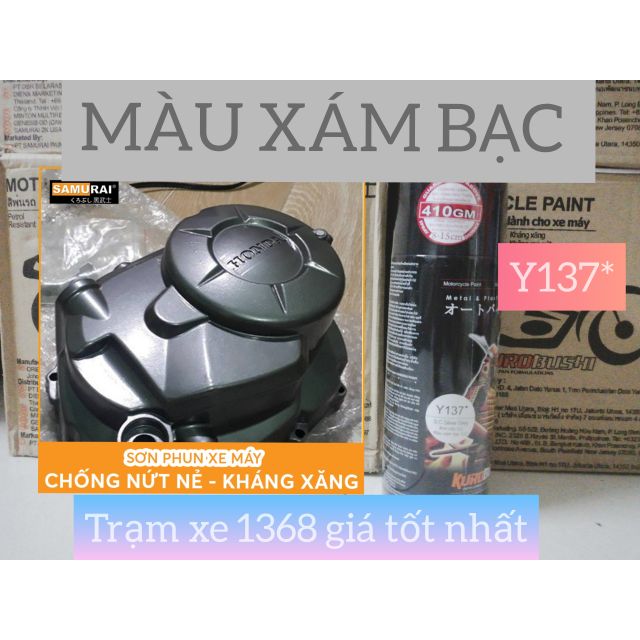  SƠN SAMURAI MÀU XÁM BẠC Y137