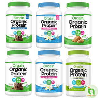 Orgain Organic Protein Bột Uống + Làm Bánh, Pha Sữa - Made In USA thumbnail