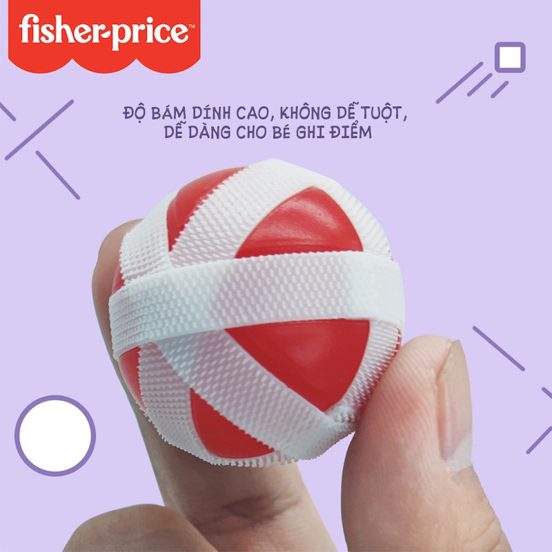TRÒ CHƠI NÉM BÓNG GAI - BÓNG DÍNH GHI ĐIỂM VỚI BẢNG 2 MẶT TÍNH ĐIỂM ĐỘC ĐÁO - HÃNG FISHER PRICE, MEIJIBAO