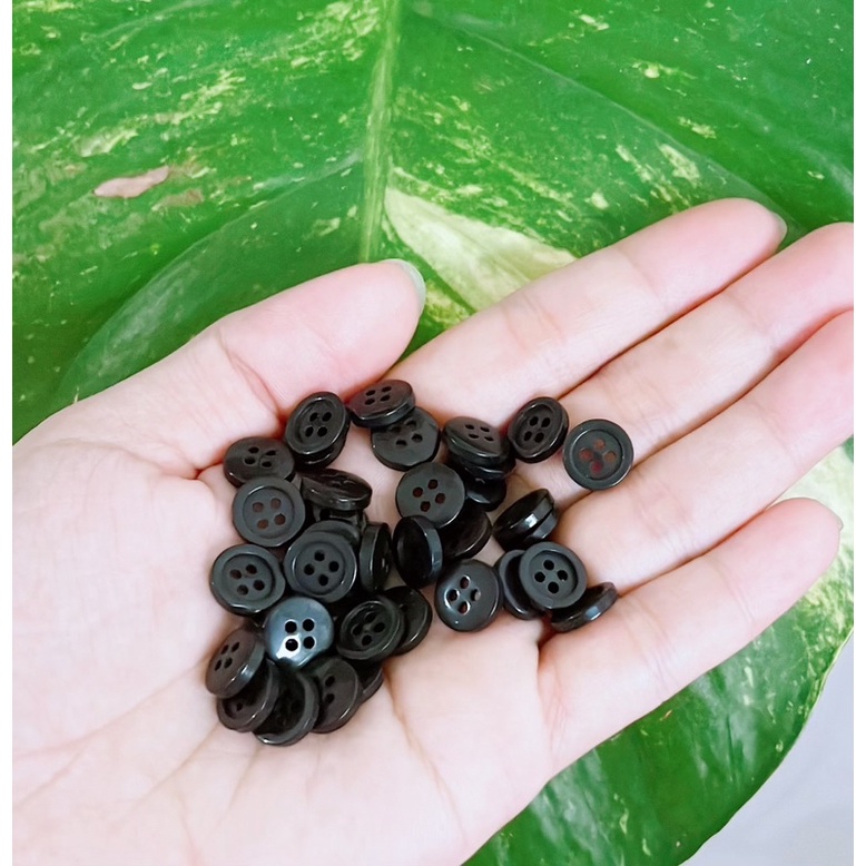 NÚT SƠ MI ĐEN NHỎ bịch 100 nút