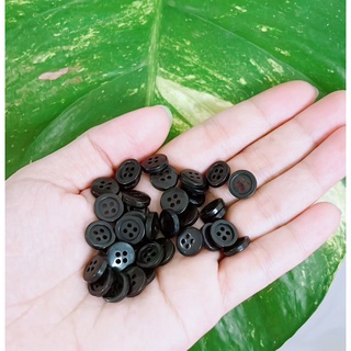 Nút sơ mi đen nhỏ bịch 100 nút