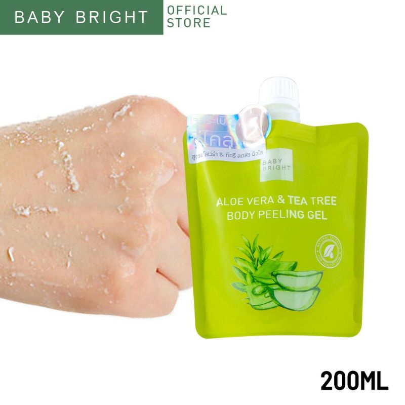 Gel tẩy tế bào chết toàn thân Baby Bright nhiều công thức khác nhau với thành phần tự nhiên an toàn cho da - Thái Lan