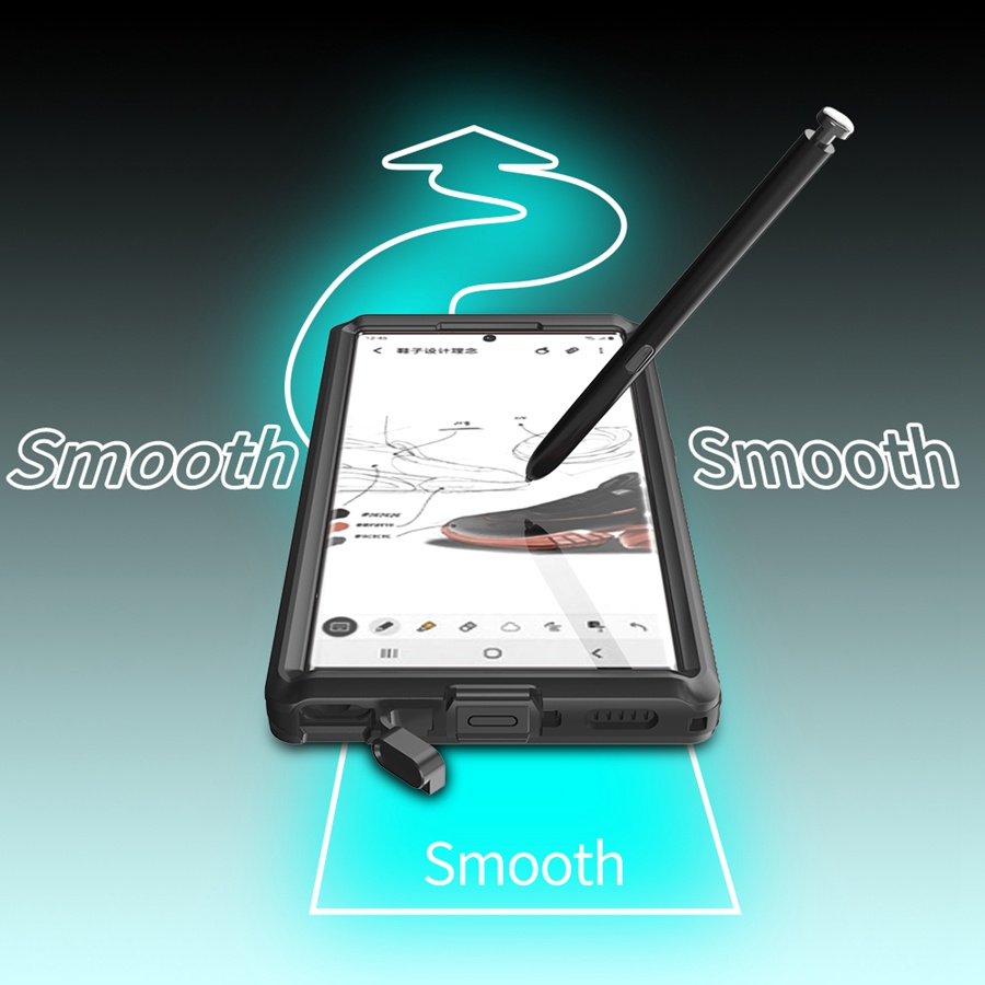 Ốp Điện Thoại Chống Thấm Nước IP68 Kèm Giá Đỡ Cho Samsung Galaxy S22 Ultra 22 Plus