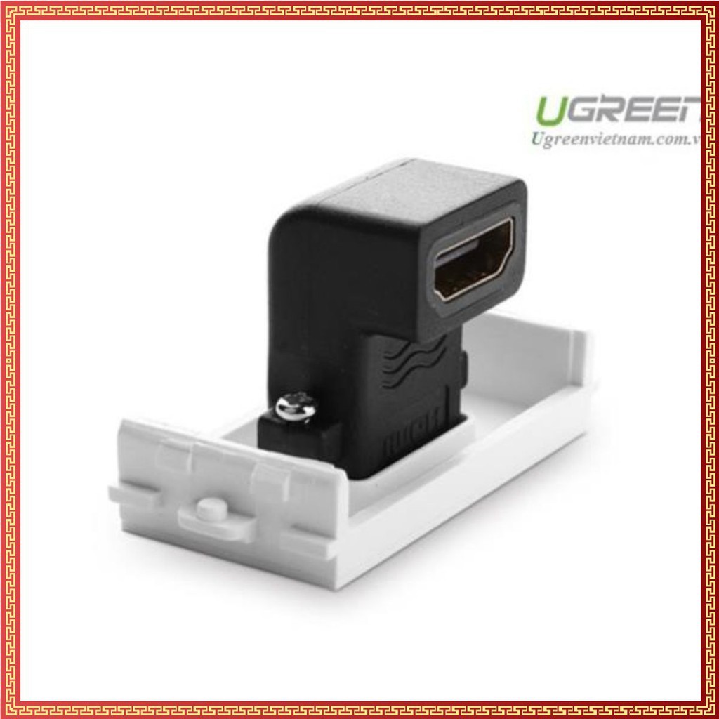 Hạt Wallplate HDMI âm tường bẻ góc 90 độ Ugreen UG-20318 chính hãng