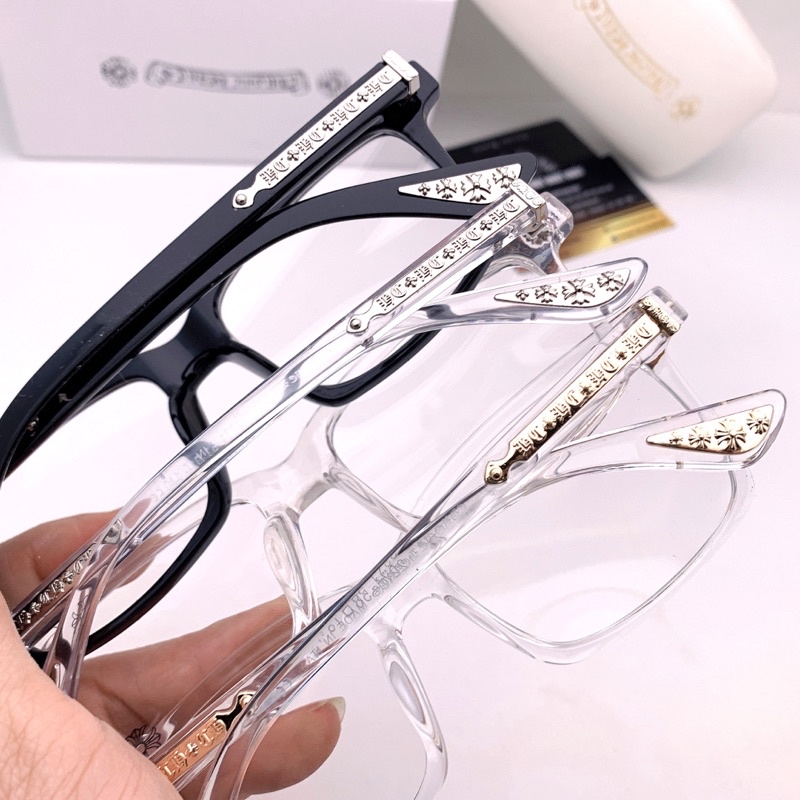 Gọng kính cận giả cận Chrome Hearts dáng vuông sang trọng 2271