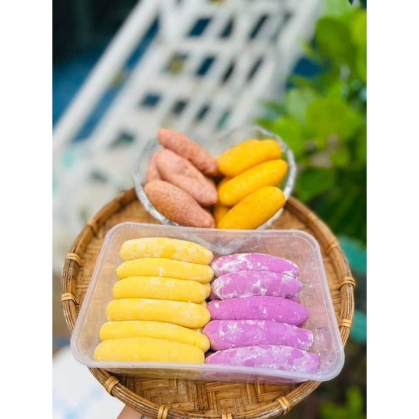 [HỎA TỐC SG] Khoai mỡ chiên mix khoai lang giòn thơm ăn vặt 500g