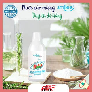 [FREESHIP] Nước Súc Miệng Smilee Giúp Khoang Miệng Sạch Khuẩn, Thơm Lâu | Hỗ Trợ Tẩy Trắng Răng Cùng Kit Smilee -250ml
