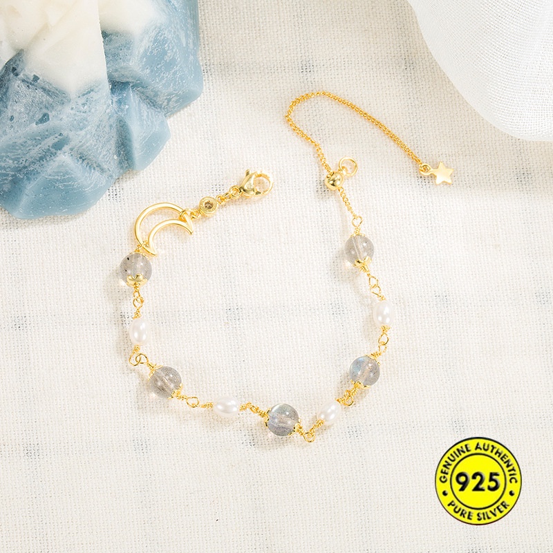 Vòng tay ngọc trai opal 18k cho nữ