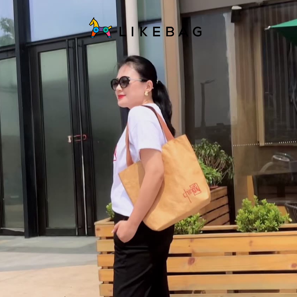 Túi xách nữ đeo chéo thời trang LIKEBAG Tote chất liệu Dupont lên form đẹp 218NPZ1001 - LIBAGI