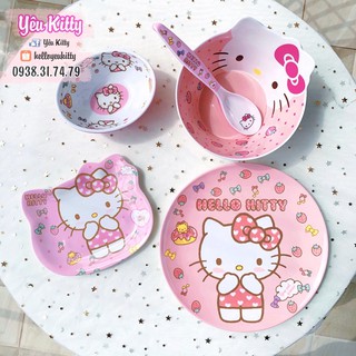 TÔ CHÉN DĨA HELLO KITTY