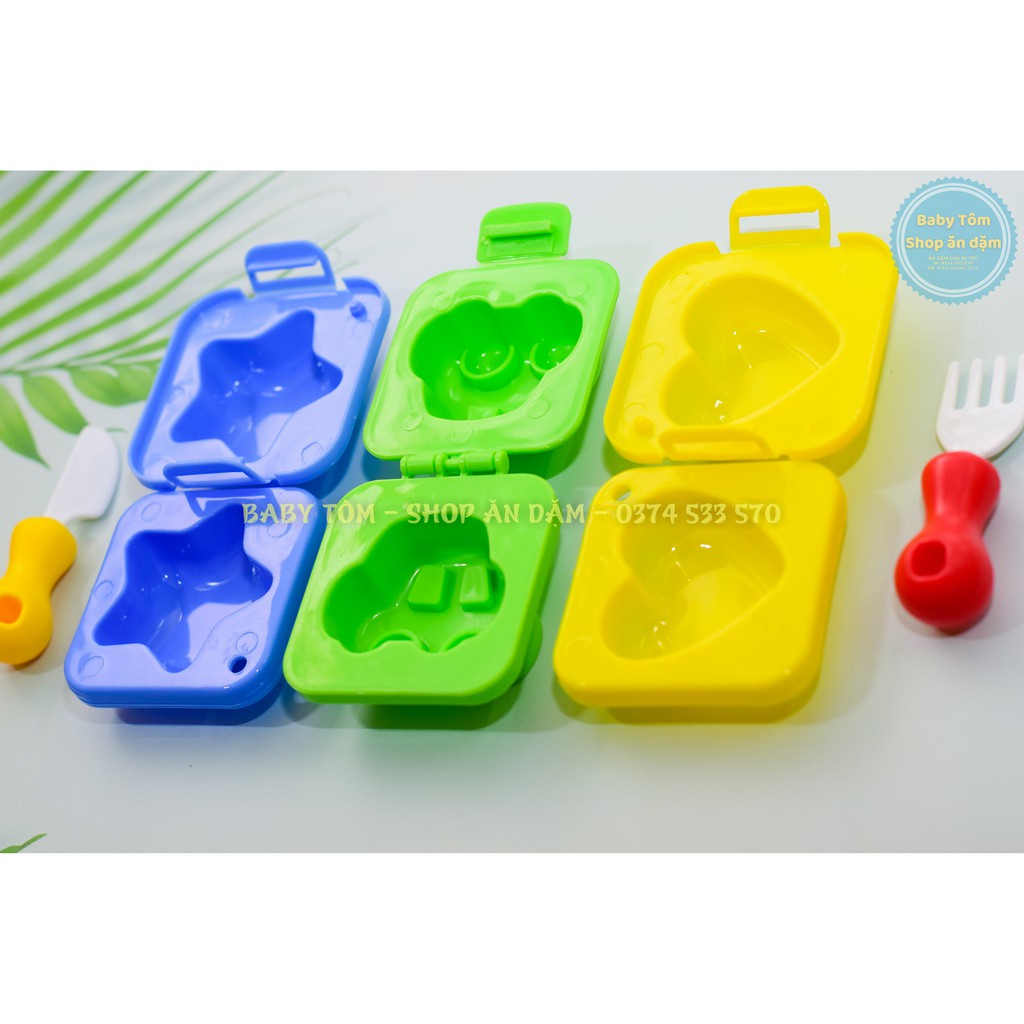 Combo 6 khuôn cơm,khuôn đậu hũ ăn dặm cho bé - Trung Quốc NPP Baby Tôm